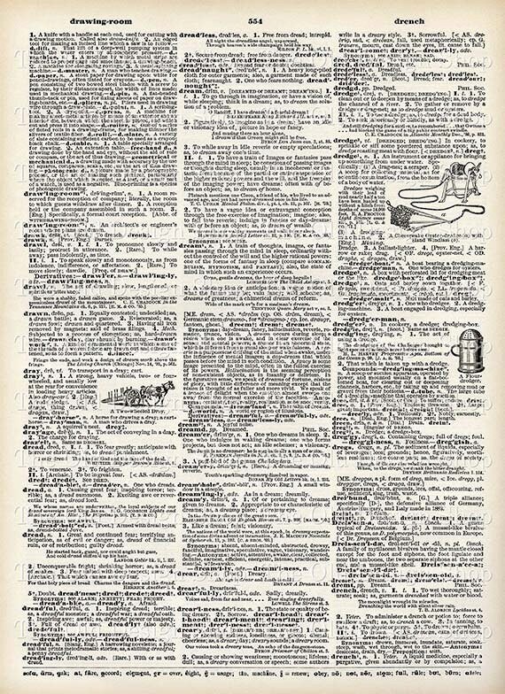 Vintage Dictionary Page Printable - Il 570xN.4467289925 8yr2 