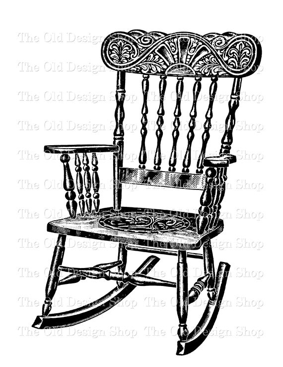 Thin Line Icon Of Chair Rocking Simple Outline Rocking Chair On White  Background Royalty Free SVG Cliparts Vectors And Stock Illustration  Image 77342603