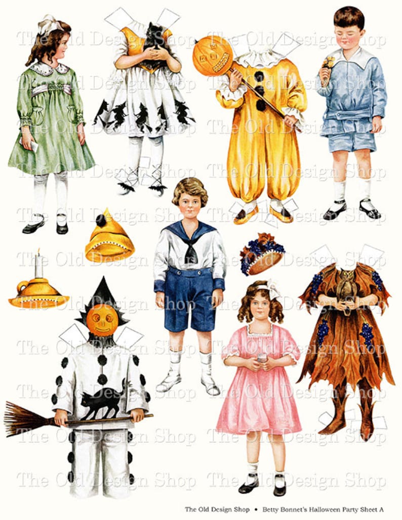betty bonnet paper dolls
