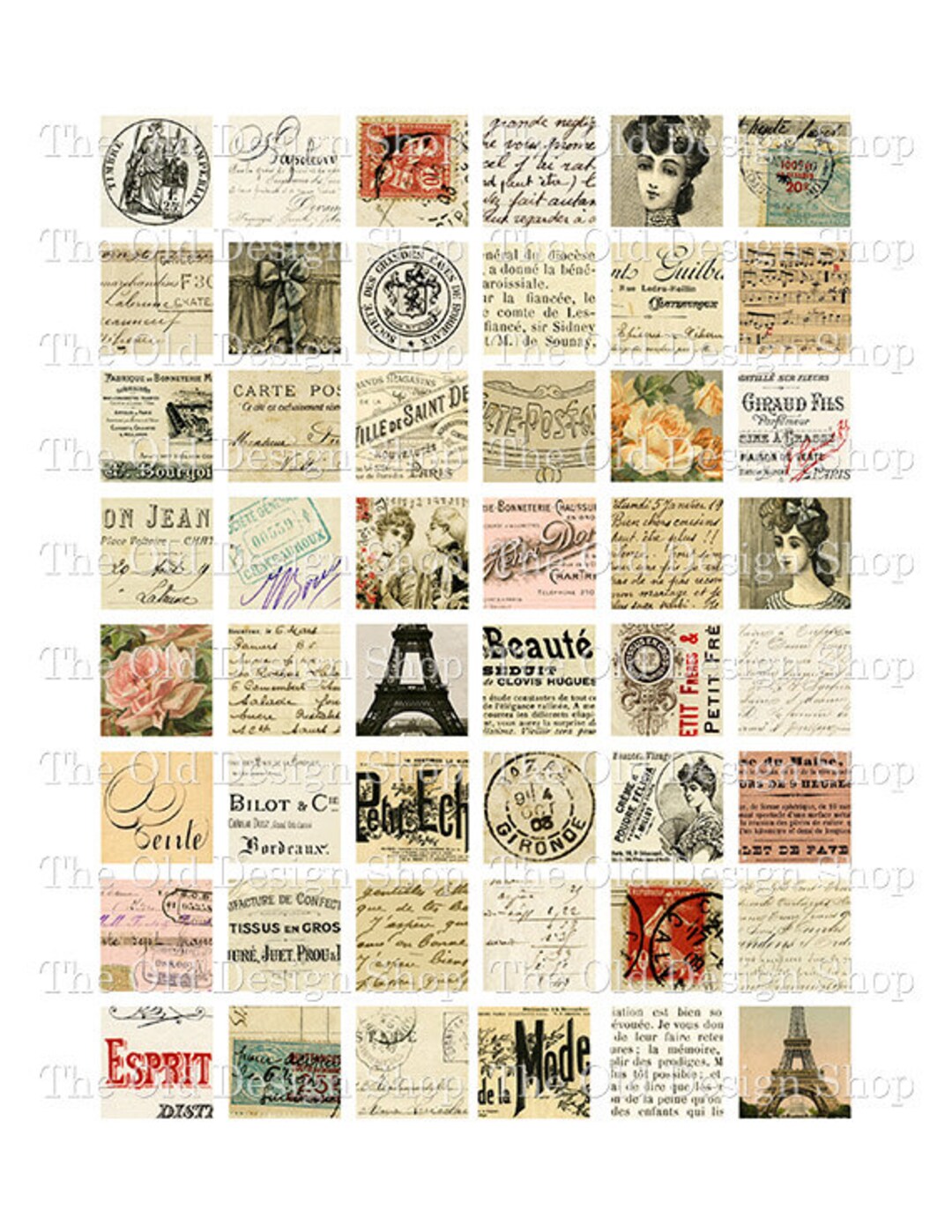 Printable Vintage Vegetable Seed Packets Commercial Use JPG Digital Collage  Sheet and Individual PNG Images