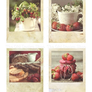 Printable Vintage Polaroid Pictures Retro Strawberries Strawberry Photographs Junk Journal Ephemera Cardmaking Supply Digital Download JPG image 3