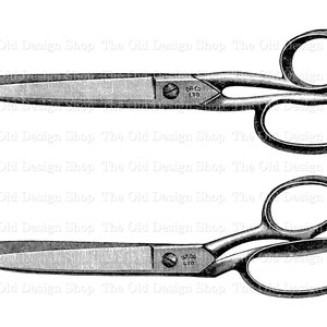 May include: Two vintage scissors with black handles and silver blades. The blades are marked with "ORCO LTD".