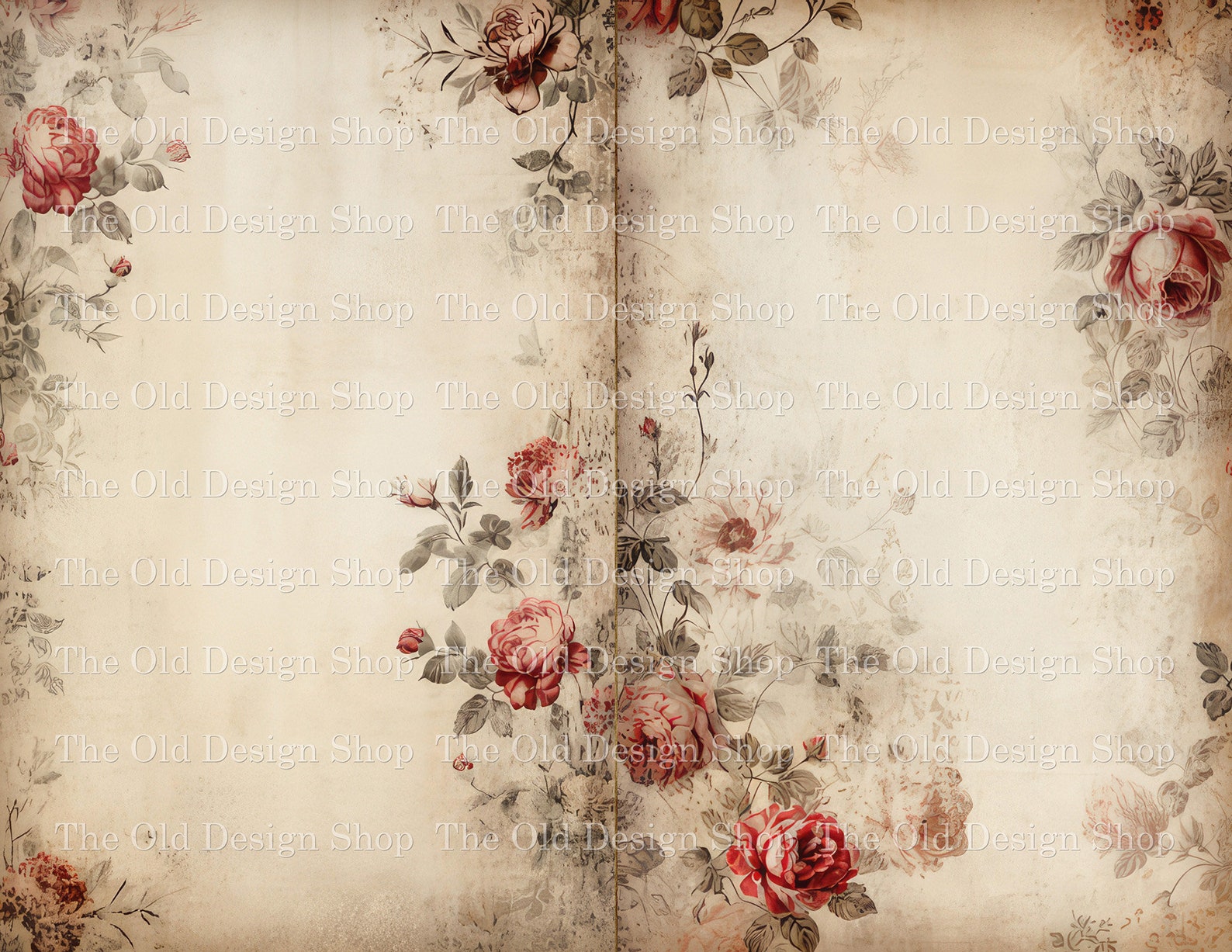 Junk Journal Printable Pages Vintage Roses Paper Pack Junk Journal ...