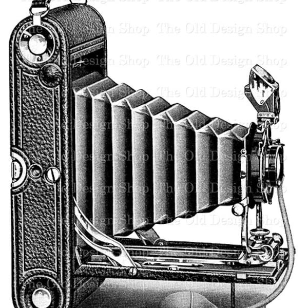 Vintage Camera Clipart for Cardmaking Junk Journals Ink Saver Old Camera Sublimation Transfer Commercial Use Digital Download PNG File