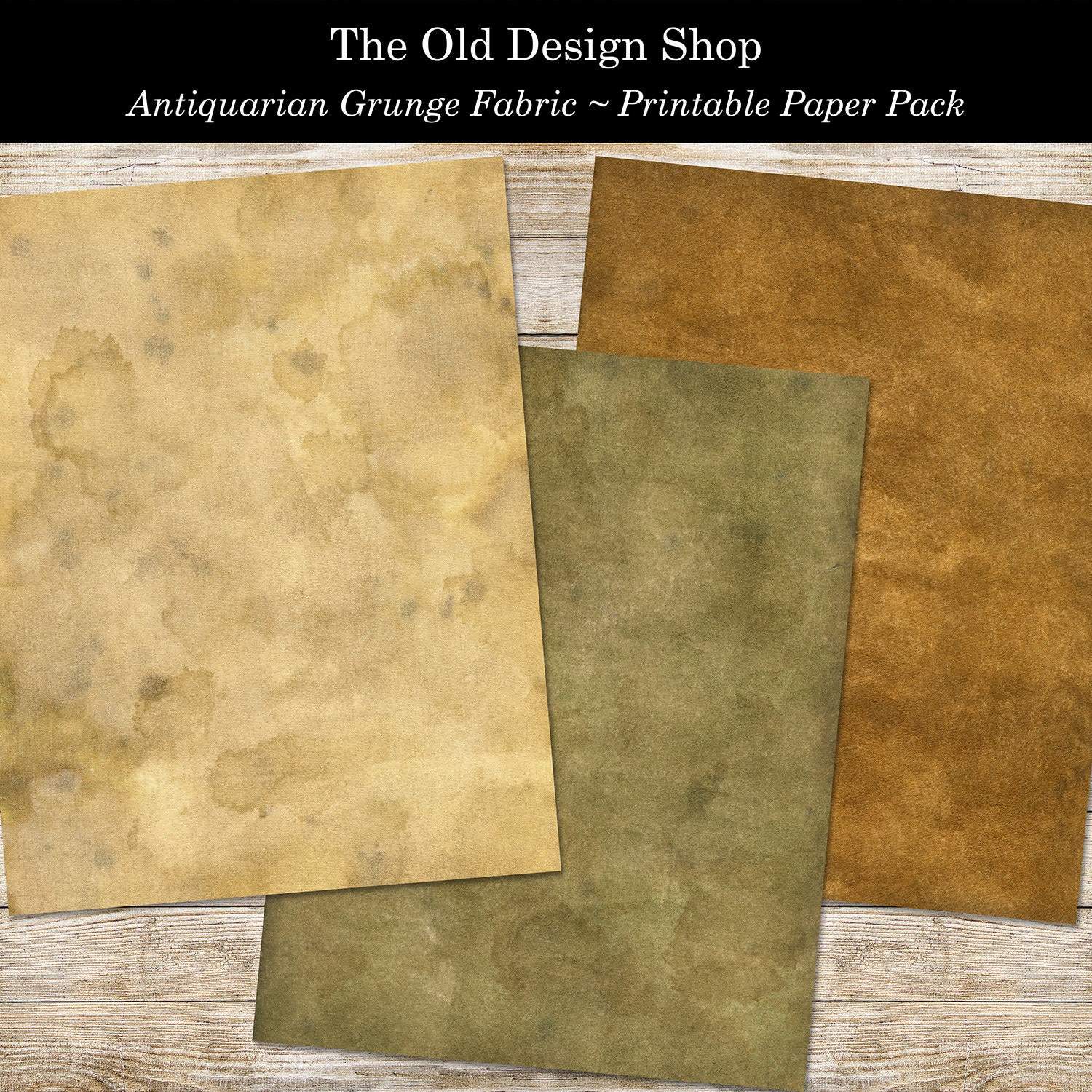 Fabirc Paper Grunge Fabric Printable Junk Journal Paper Pack Shabby Stained Fabric ...