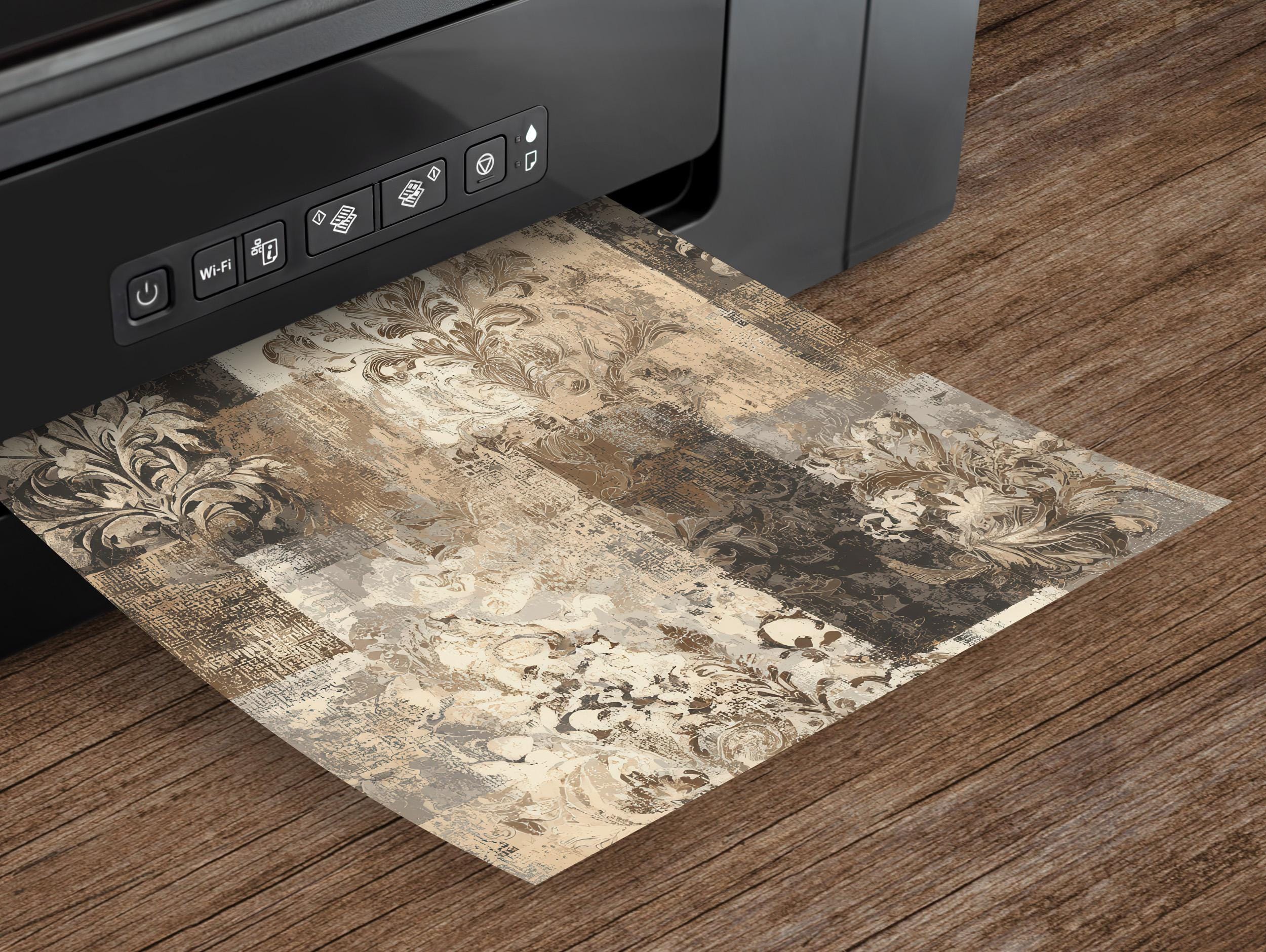 Antique Paper & Faded Ink Digital Paper Pack, Tall Junk Journal Papers ...