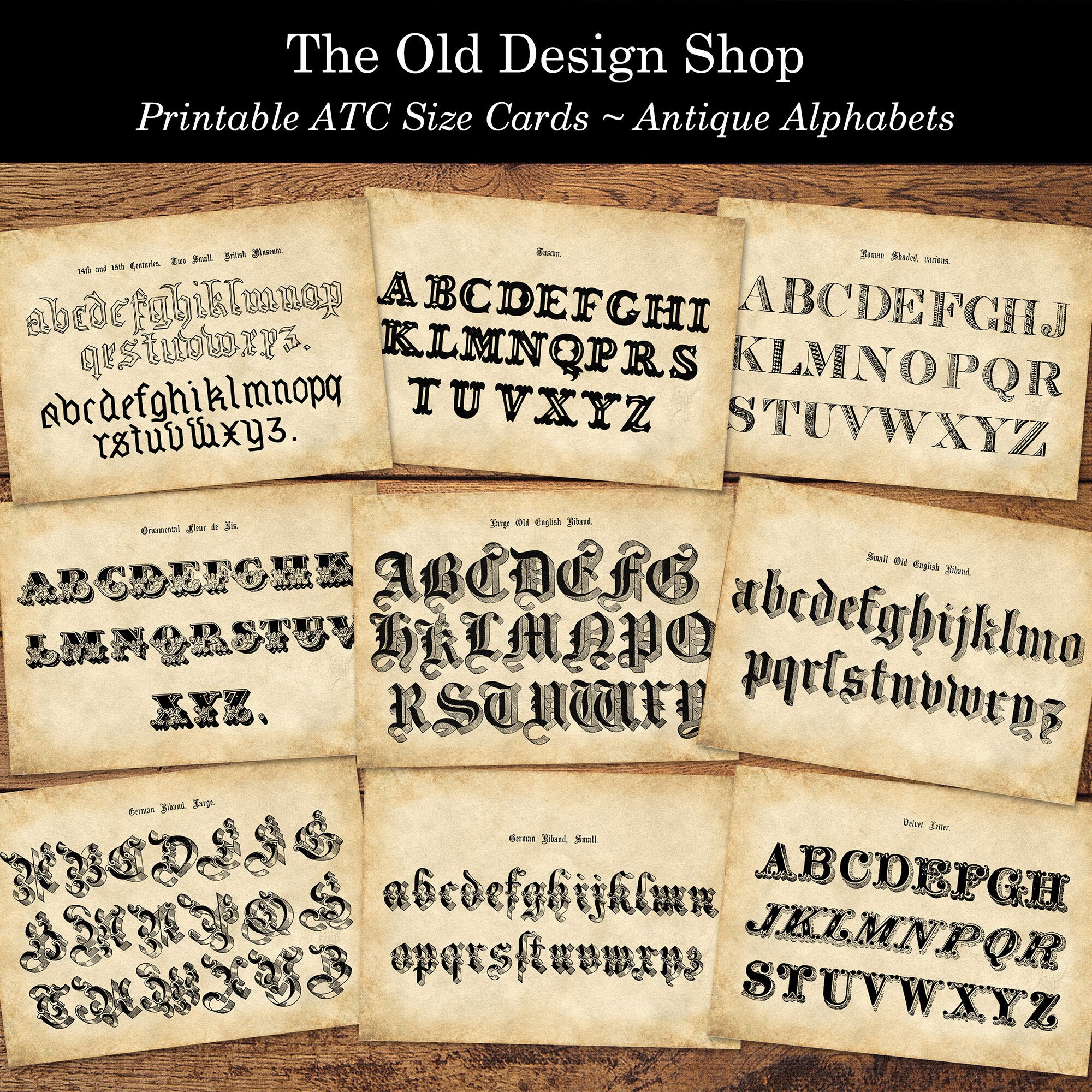 Antique Alphabets Printable Atc Shabby And Aged Grunge Alpha Etsy Antique Alphabets Printable Atc Shabby And Aged Grunge Alpha Etsy