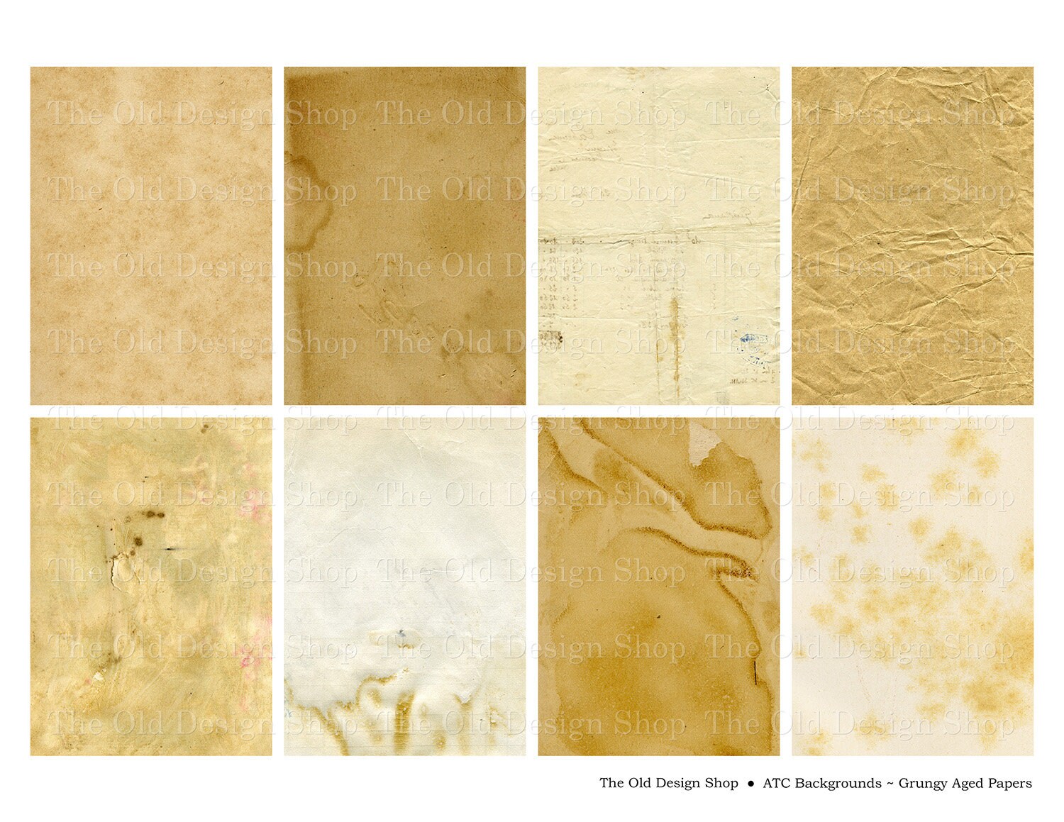 Mini Paper Printable Printable Grungy Mini Papers Shabby Aged Neutral Ephemera for Junk ...