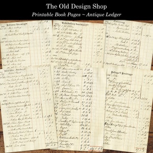 May include: A vintage ledger page with handwritten entries for various goods and services, including perfumery, haberdashery, tailoring, jewelry, and postage. The page is yellowed with age and has a worn, rustic look.