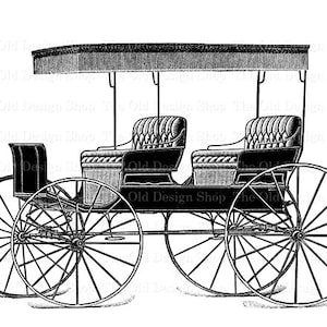 Pferdekutsche Clipart für Kartenherstellung Junk-Journal Versorgung Vintage Fahrzeug Grafiken Kommerzielle Nutzung Sublimation Transfer Digitaler Download PNG