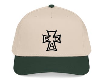 Savage Dad Apparel Baseball Cap | Structured Mid-Profile Dad Hat | Mens Christian Streetwear | Embroidered Logo | Gift for Him