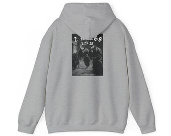 2 Kings 2:23-25 Elisha Hoodie | Dark Forest Christian Pullover | Mens Scripture Hoodie | Biblical Graphic | Christian Dad Gift