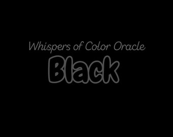 Whispers of Color BLACK Oracle | 73-Cards