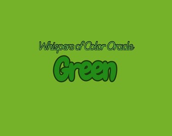 Whispers of Color GREEN Oracle | 73-Cards