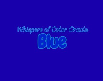 Whispers of Color BLUE Oracle | 73-Cards