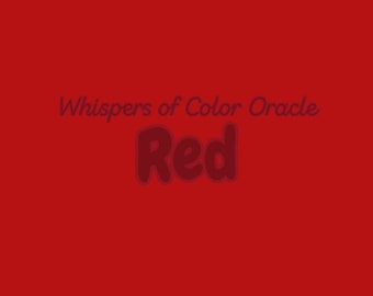 Whispers of Color RED Oracle | 73-Cards