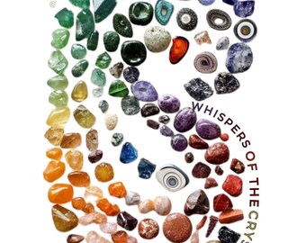 Whispers of the Crystals Oracle | 100 - Cards  SIZE 3.5x5 inches