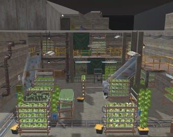Low Poly Bunker Arena Map | Stilisierte 3D Umgebung (Digitaler Download)