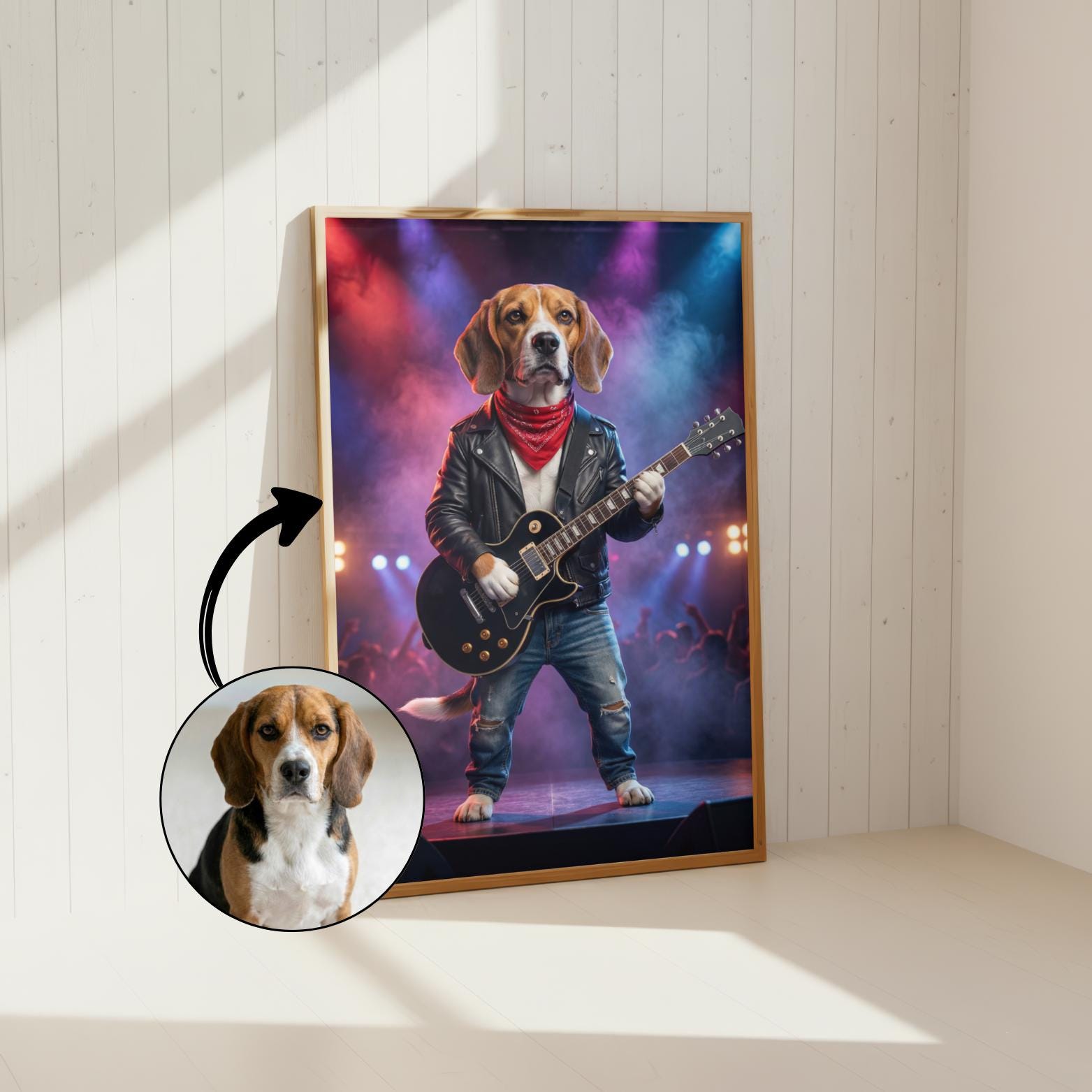 Dog With Guitar Art - Etsy
