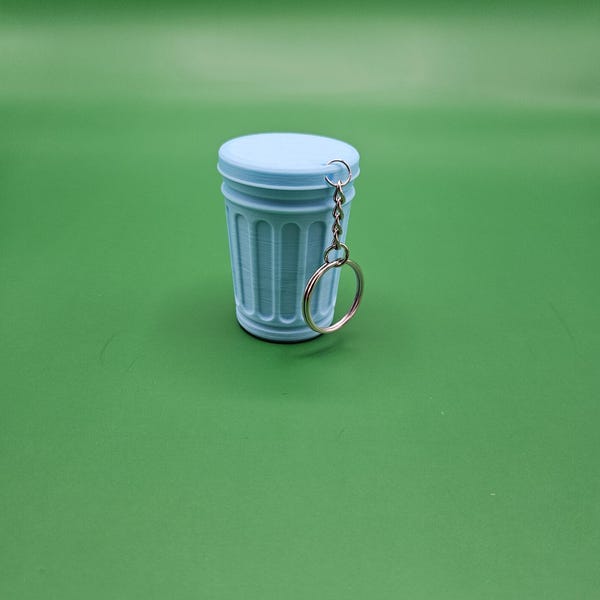 Mini Trashcan Keychain - Threaded