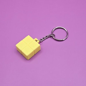 Tetris Square Block Keychain