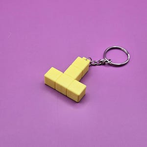 Tetris T Block Keychain