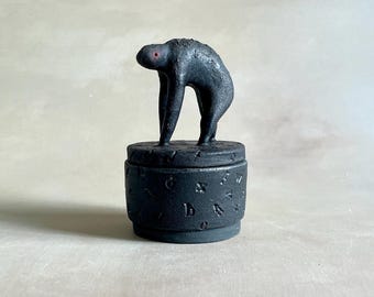 handmade ceramic box -  beast of burden
