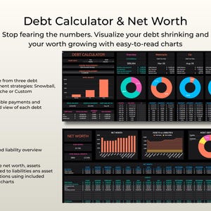ADHD Budget Tracker Pro Google Sheets Monthly Annual Budget Spreadsheet Executive Dysfunction Tool Visual Map Sinking Funds Debt Snowball afbeelding 13