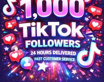 Plus de 1 000 abonnés TikTok | Livraison 100% sûre et rapide
