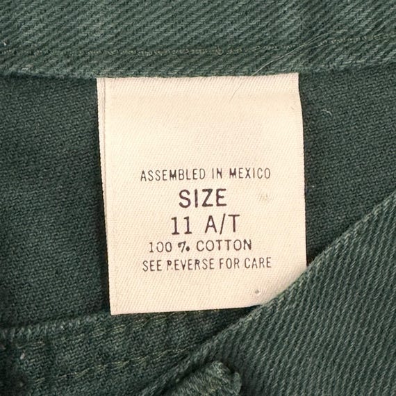 VTG 90s Paris Sport Club Genuine Authentic Hunter Green High Rise Mom Jeans 11 View 3
