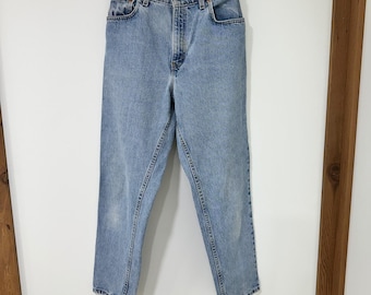 Levi's 551 Relaxed Fit Tapered Leg Jeans Women 26 Light Wash High Rise | Vintage