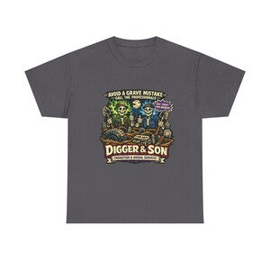 Digger & Son Monster Truck-parodi Vuxenskjorta | Herr Grave Digger-skjorta, Grave Digger-t-shirt, Son Uva Digger-skjorta, Grave Digger Monster Truck bild 8