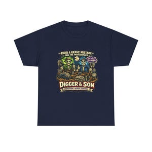 Digger & Son Monster Truck-parodi Vuxenskjorta | Herr Grave Digger-skjorta, Grave Digger-t-shirt, Son Uva Digger-skjorta, Grave Digger Monster Truck bild 6