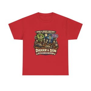 Digger & Son Monster Truck-parodi Vuxenskjorta | Herr Grave Digger-skjorta, Grave Digger-t-shirt, Son Uva Digger-skjorta, Grave Digger Monster Truck bild 7