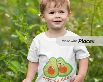 Camiseta infantil de aguacate / Camiseta infantil con juego de palabras sobre aguacate para niños, camiseta infantil con estampado de aguacate