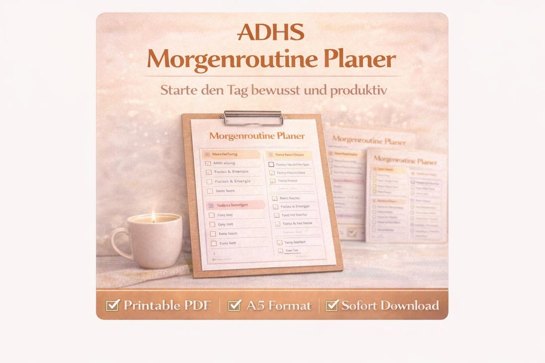 ADHD Morning Routine Planner PDF | ADHD Morning Routine Planner | ADHD ...