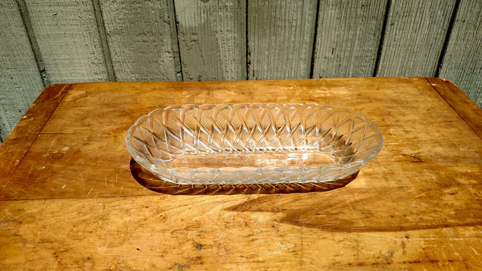 Vintage Indiana Glass Company EAPG Pretzel Basket Weave Celery Etsy