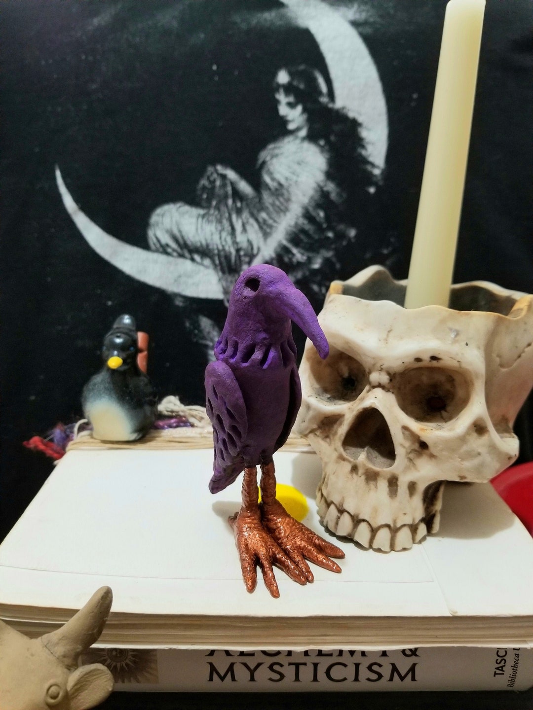 Handmade Raven Art Sculpture - Etsy