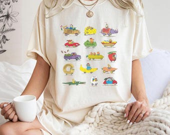 Richard Scarry Cars Shirt, Children Book Shirt, Bookish Shrit, Book Merch, Book Lover Shirt, Gift For Fans