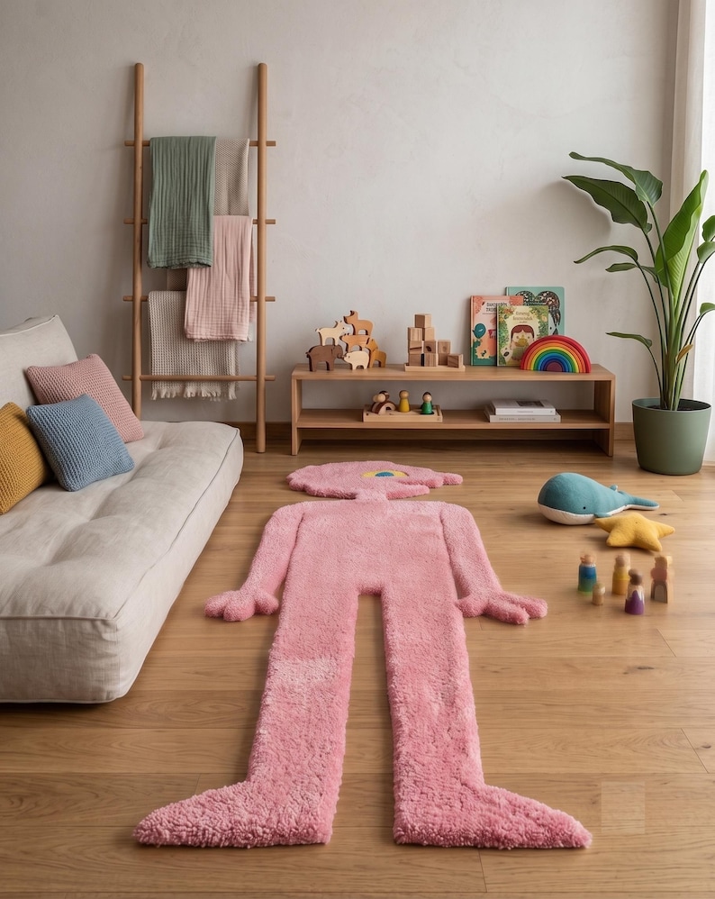 High-quality tufted rug backing and thick pile structure for ultimate comfort. (Teppich wohnzimmer)