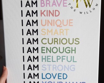 Personalized 11x14" Affirmations Name Canvas