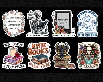 Book Lover 19 Piece 1.5 Inch Sticker Set