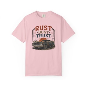 Vintage Muscle Car Shirt, Rust Dust Trust Tee, Classic Car Lover Gift, Garage Life Comfort Colors T-Shirt image 18