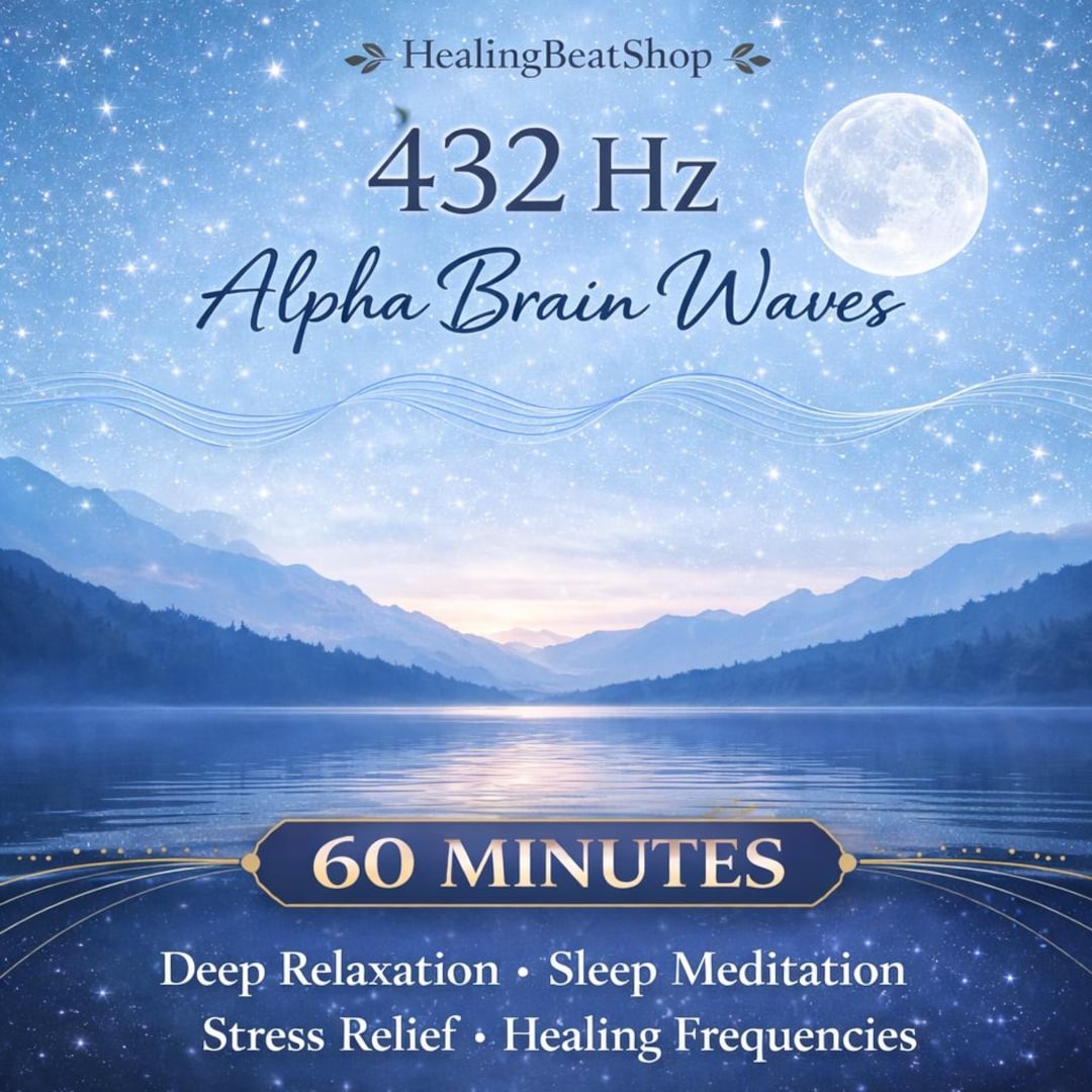 60 Minute 432hz Alpha Brain Waves Soundscape. Relaxing Music for Sleep ...