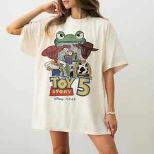 Retro Disneyland Toy Story 5 Shirt, Woody Buzz Lightyear Lilypad Shirt, Lilypad Toy Story Shirt, Disneyland Movie Tee, Disneyland Trip 2026 image 1