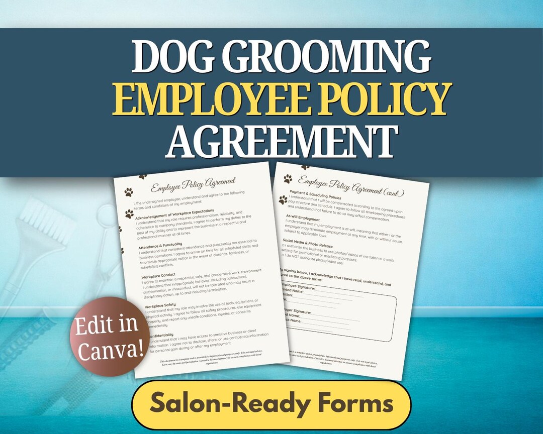 Employee Policy Agreement Template | Workplace Rules, Conduct ...