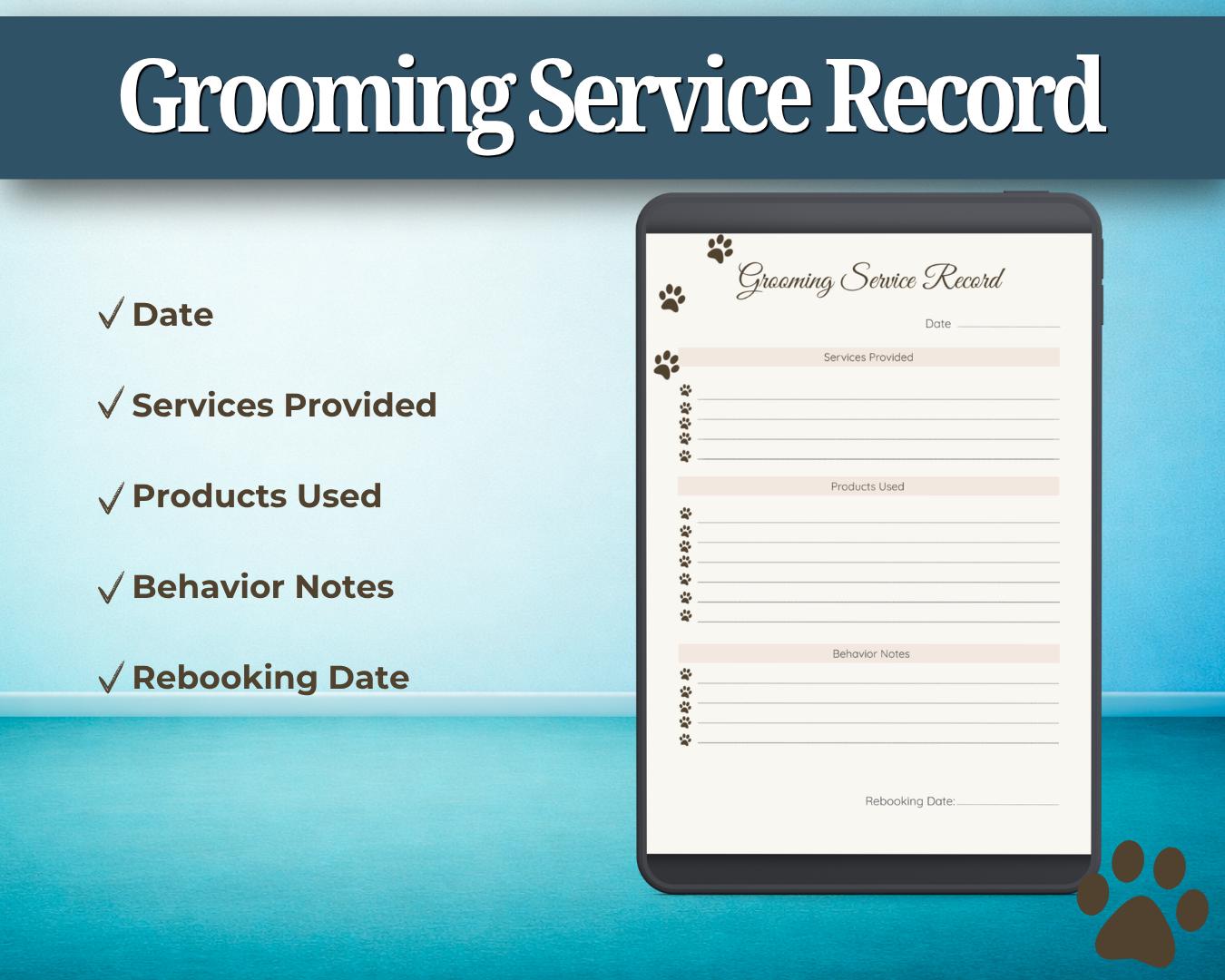 Grooming Forms.pdf Dog Grooming Forms Bundle | Intake, Consent, Waiver | Editable Canva ...