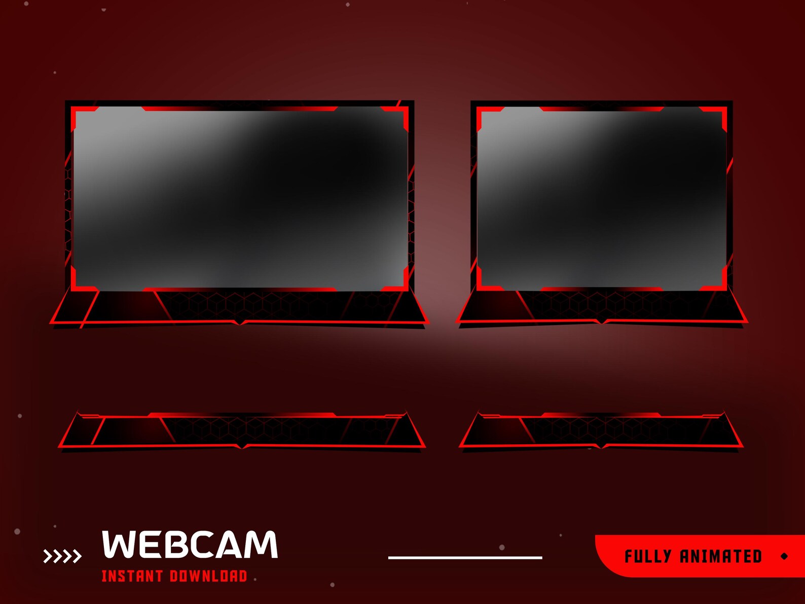 Overlay Matrix Icon Redline Matrix Animated Stream Overlay Package, Futuristic Stream ...
