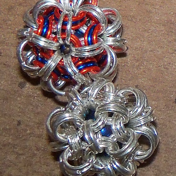 New size!  3/4-Inch Diameter Made-to-Order Chainmaille Ball - Choose Your Colors