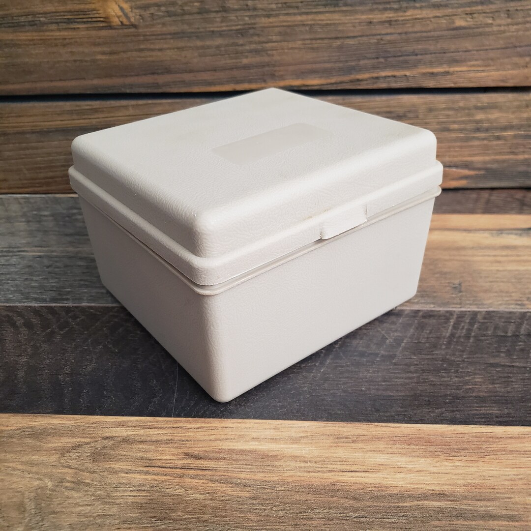 1970 Sterling No. 270 Rectangular Plastic Recipe Box File Box Etsy